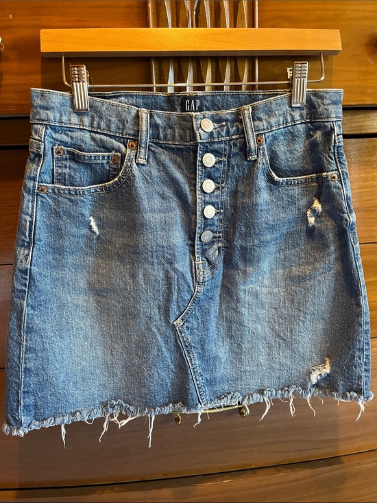 GAP Dresses & Skirts - GAP Distressed Denim Mini Skirt